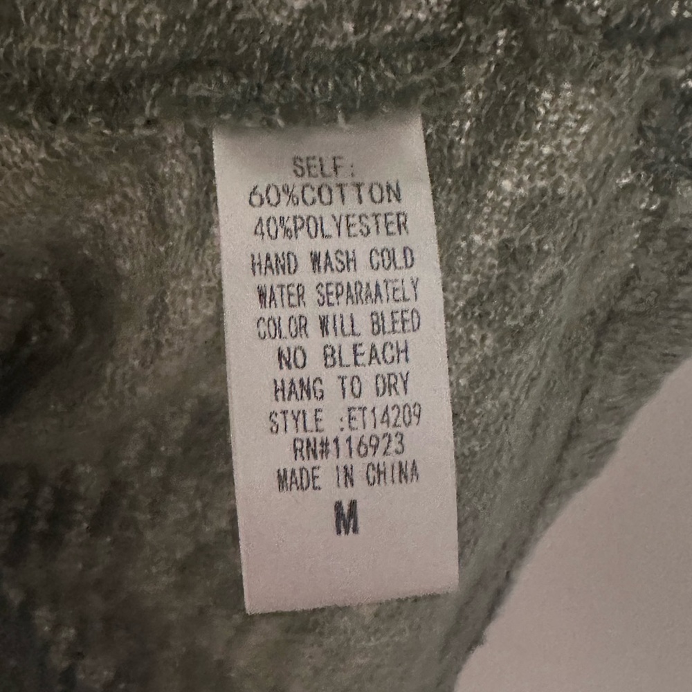 Easel Green Open-Front Cardigan - Picture 6 of 6
